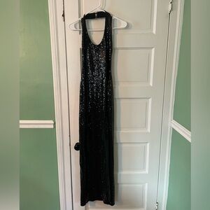 Nookie Black Sequined Gown